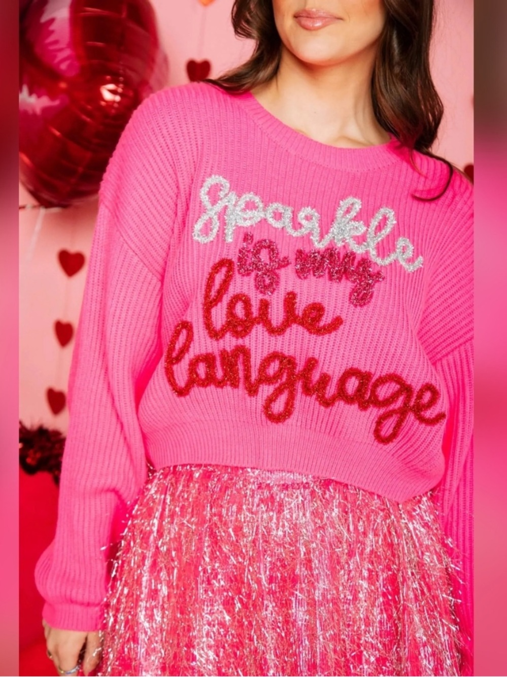 Queen of Sparkles Statement Sweater